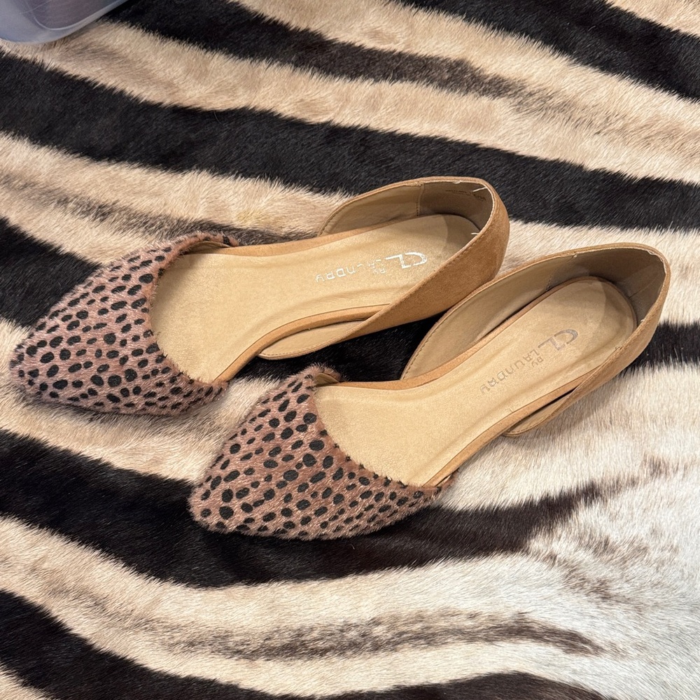 CL by Laundry Women's Leopard Print Flats